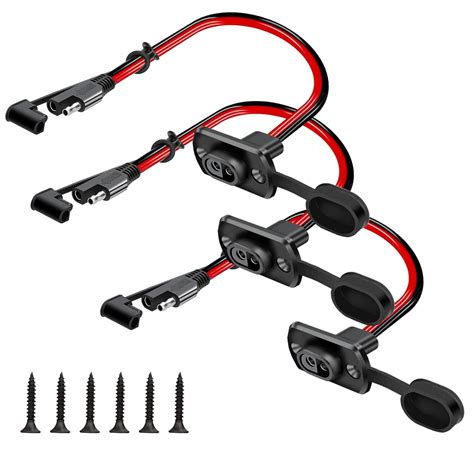 3PCS Sae Connector, SAE Quick Connector Harness, 1FT 12AWG SAE Adapter ...