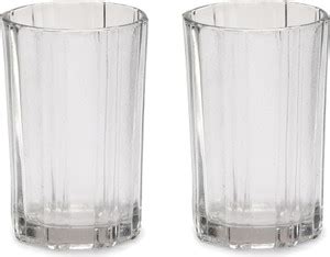 1st Time (Pack of 2) Transparent Water Glass, Set Of 2, 180 ML Glass ...