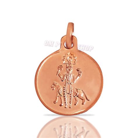 Rahu Yantra Round Locket in Pure Copper