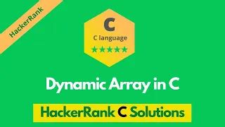 Image result for HackerRank Variable Sized Array Solution C