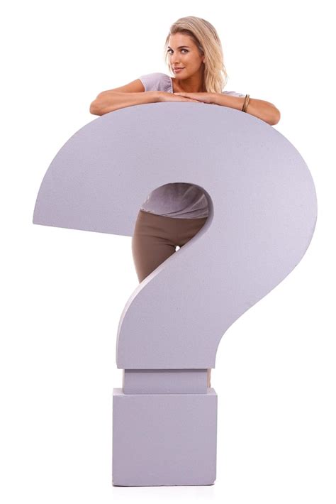 Woman question mark blue Photos - Download Free High-Quality Pictures ...