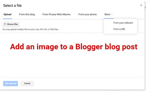 Blogger blogs and Google Photos: Adding images to your blog