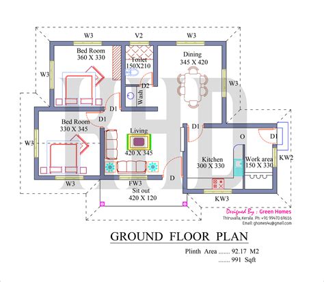Less Expensive House Plans In Kerala