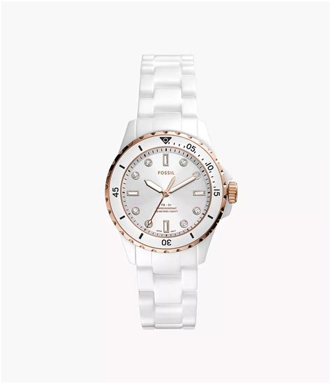 White Watches: Shop White Watches & White Watch Straps - Fossil