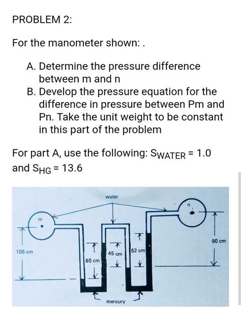 Image result for Manometer Problems Examples