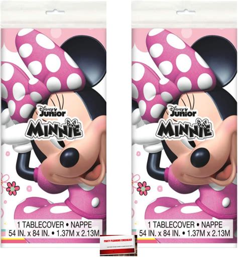 2 Pack Disney Pink Minnie Mouse Plastic Table Cover India | Ubuy