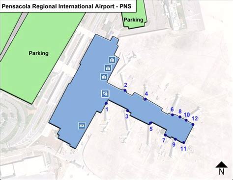 Pensacola International Airport Map | PNS Terminal Guide