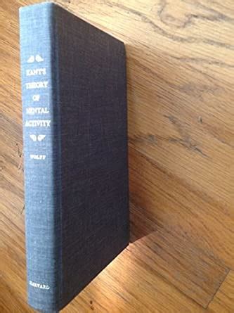 Buy Kant's Theory of Mental Activity: A Commentary on the Trascendental ...