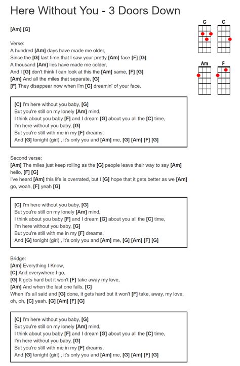 Cant Go On Without You Chords | Chord Any Song