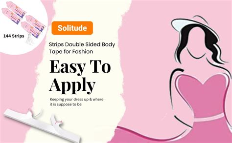 Solitude 144 Strips Double Sided Body Tape for Fashion and Clothes, All ...