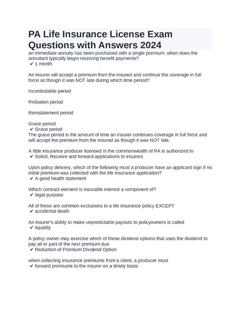 Image result for Life Insurance License Practice Exam