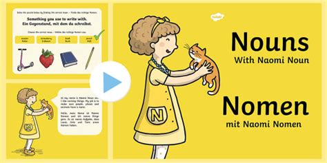 Nouns PowerPoint English/German - EAL, German, Nouns Powerpoint