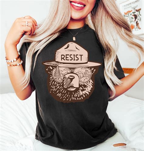 BANJOJO Smokey The Bear Shirt, Resist Shirt, National Parks Shirt ...