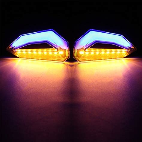 visionrabbit 1 Pair 12V Universal Motorcycle LED Tail lights Brake ...