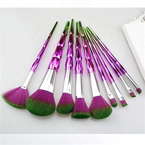 Glamour Beauty Eye Brush Set, 9Pcs Unicorn Eyeshadow Eyeliner Blending ...