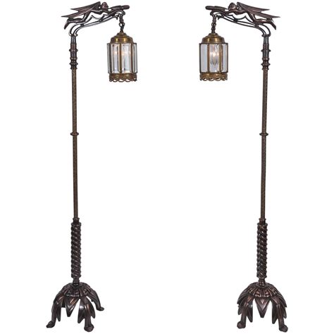 Pair of Vintage Rembrandt Bridge Lamps at 1stDibs | rembrandt torchiere ...