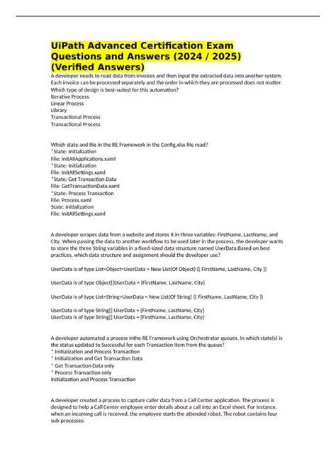 UiPath Advanced Certification Questions 的图像结果
