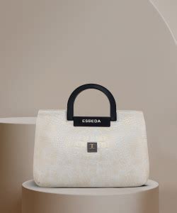 Buy ESBEDA Women White Hand-held Bag White Online @ Best Price in India ...