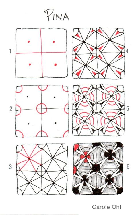 Image result for Zentangle Patterns Step by Step