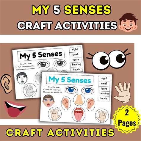Five Senses Activities Crafts