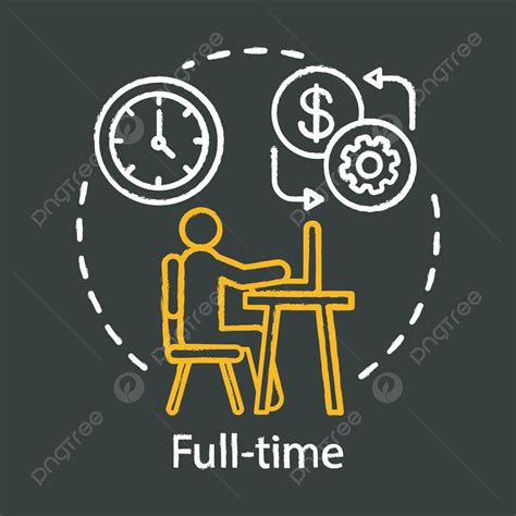 Fulltime Employment Icon With Recruitment Hiring And Work Schedule ...