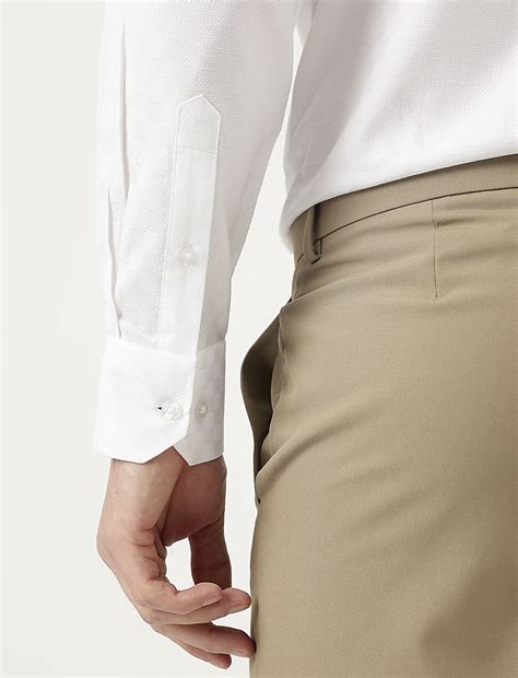 Buy Pure Cotton Slim Fit Textured Shirt at Marks & Spencer