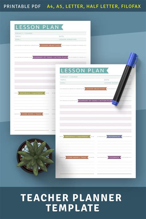 Teaching plan template – Artofit