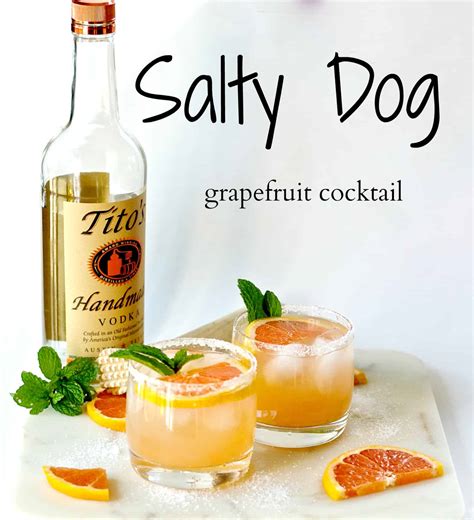 Salty Dog - Grapefruit Cocktail Recipe | The Domestic Dietitian