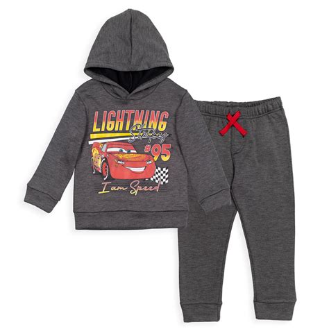 Disney Pixar Cars: Lightning McQueen Boys Fleece Hoodie & Pants Set ...