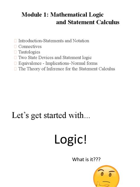 Image result for Logic Math Course