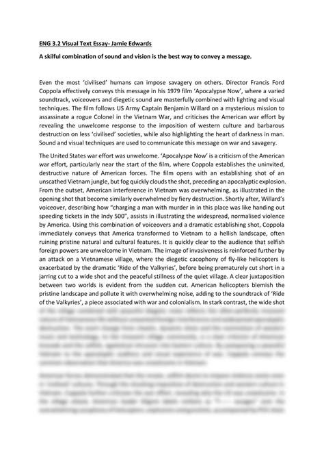 Image result for Visual Text Essay Examples