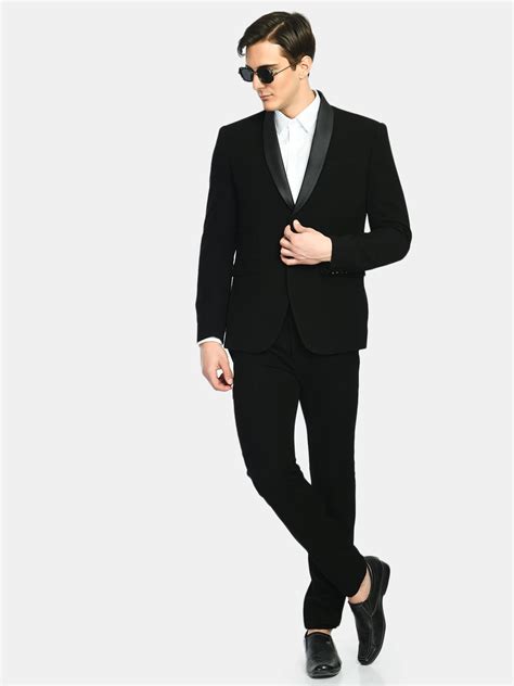Buy Flaunt in Bold, Black Tuxedo Suit - Exclusive Suits for Men Online ...