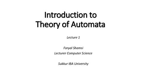 Image result for Introduction to Automata in Computer