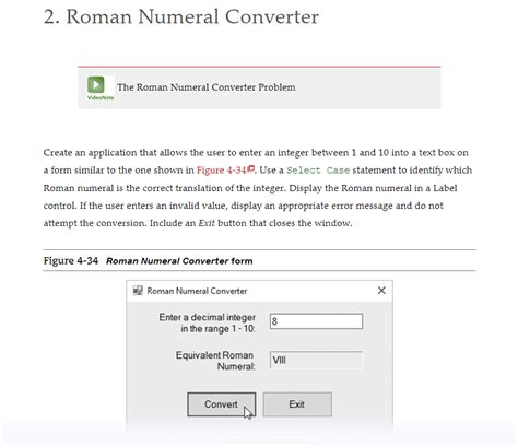 Image result for Visual Basic Roman Numeral Converter Code