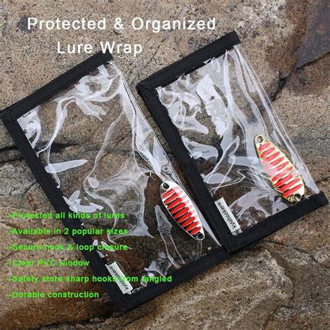 Hook Covers For Fishing Lures Clear PVC Fishing Lure Wraps With Window ...