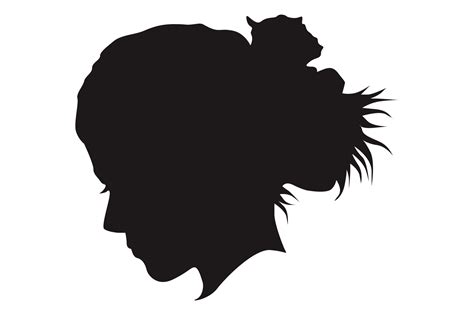 Woman Head Silhouette With Transparent Background 23629744 PNG