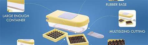Ganesh Vegetable Dicer 3 Piece Chopper Set, Yellow : Amazon.in: Home ...
