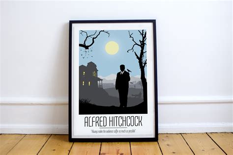 Alfred Hitchcock Silhouette Poster