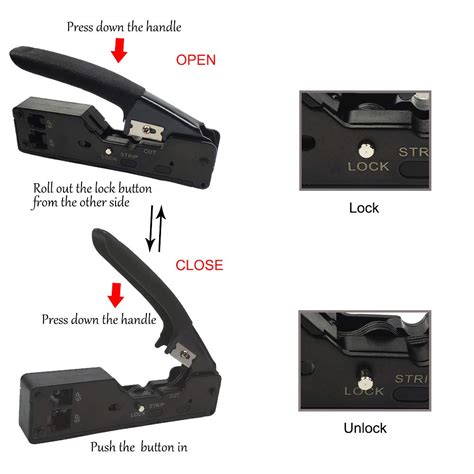 Buy DUEBEL Crimping Tool, Ratcheting Wire Crimper Tool Rj45 Connectors ...