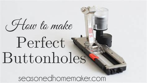 Image result for Buttonhole Foit Problems