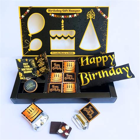 Expelite Happy Birthday Chocolate Gift Hamper, Pack of 9 (6 Piece ...