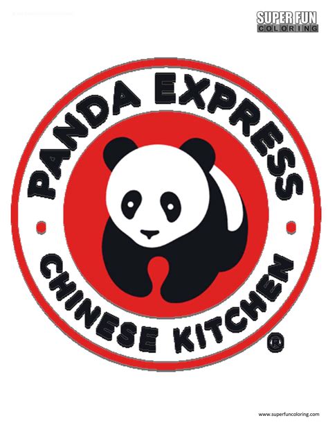 Panda Express Logo Coloring Page - Super Fun Coloring