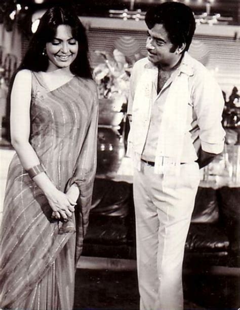 Parveen Babi and Shatrughan Sinha - c1970's - Old Indian Photos