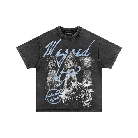 Messed Up - Acid Washed Oversized T-Shirt – Gradient