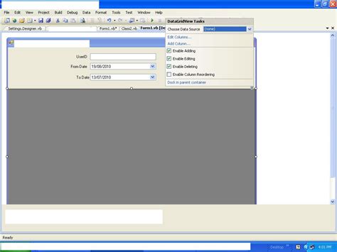Visual Studio Code for a DataGridView 的图像结果