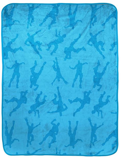 Jay Franco Fortnite Emotes Blue Travel Blanket - Measures 40 x 50 ...