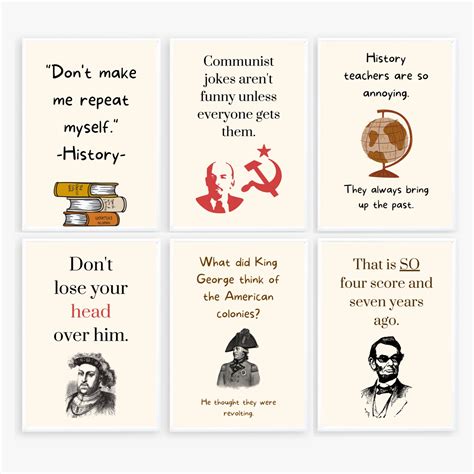 Funny History Teacher Posters; History Classroom Decor; Social Studies ...