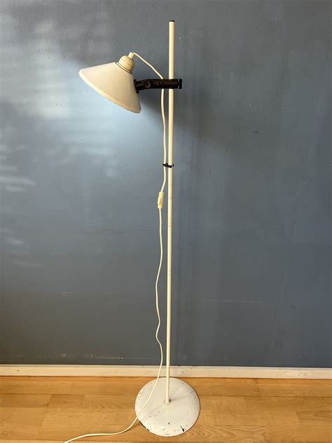 White Mid Century Space Age Woja Holland Floor Lamp | #259918