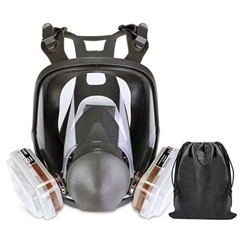 1/6 Set Full Face Large Respirator Gas Mask Reusable | Ubuy India