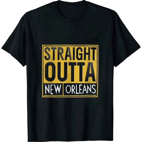 ARISTURING New Orleans shirt hip hop - straight outta new orleans T ...